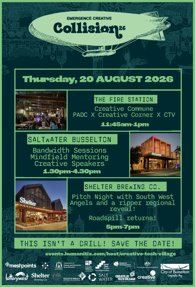 Bandwidth Plug-in Event Poster - Saltwater Busselton					